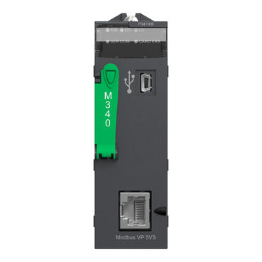 Schneider Modicon M340 Standard PLC CPU BMXP341000 | Dual USB+Modbus Ports, Industrial Control Module