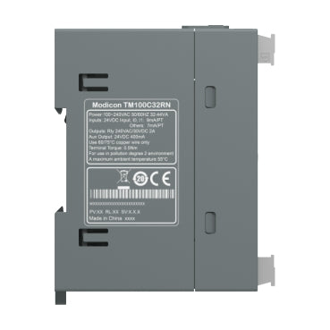 Schneider Electric M100 Series Programmable Controller TM100C32RN - 32 I/O Points, Relay Output, 100 - 240VAC Power Supply